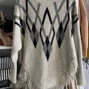 Paper Crane Black and Cream Sweater